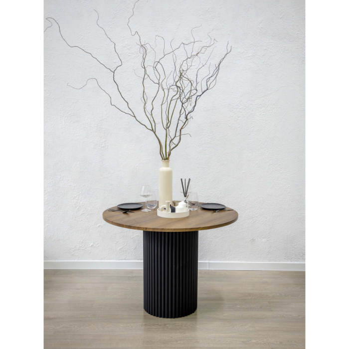 Обеденные столы, Стол Барел 110 (черные ноги)