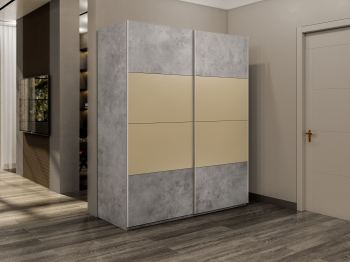 Шкаф-купе Эста 2-х дверный ДСП/Стекла фисташка/Доводчик 160х66х240