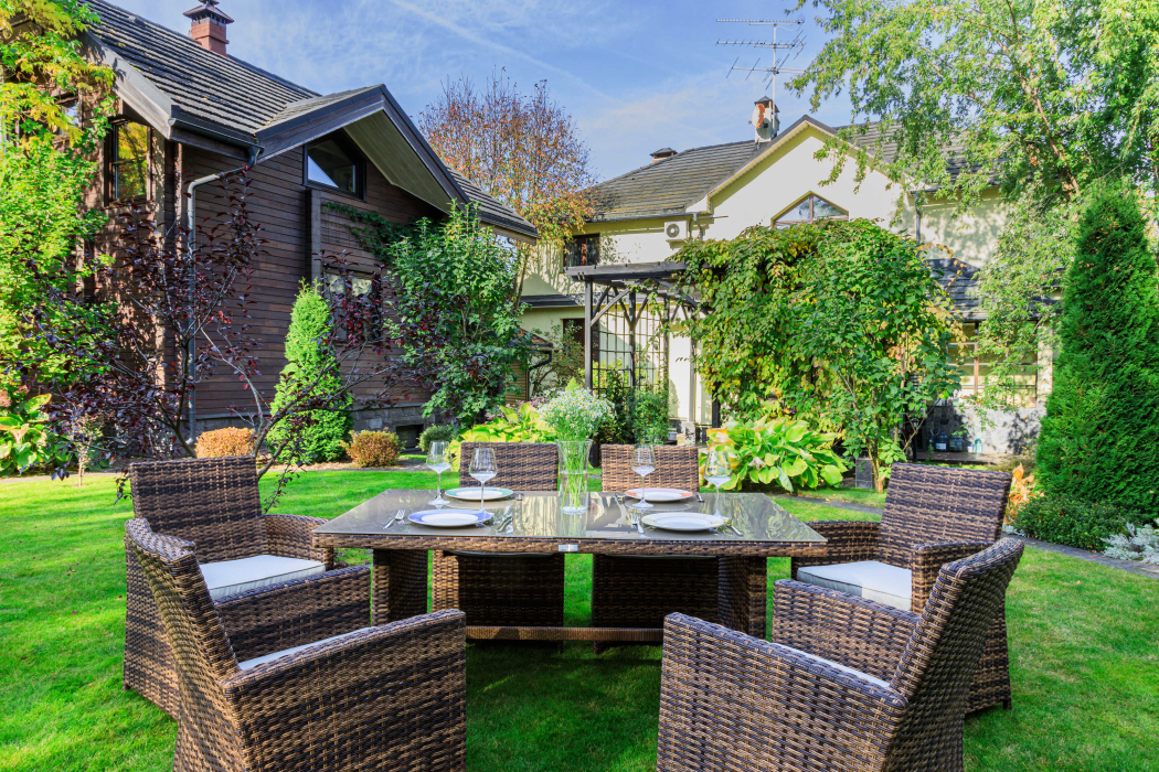 Комплекты мебели, Обеденный комплект FIONA из искусственного ротанга