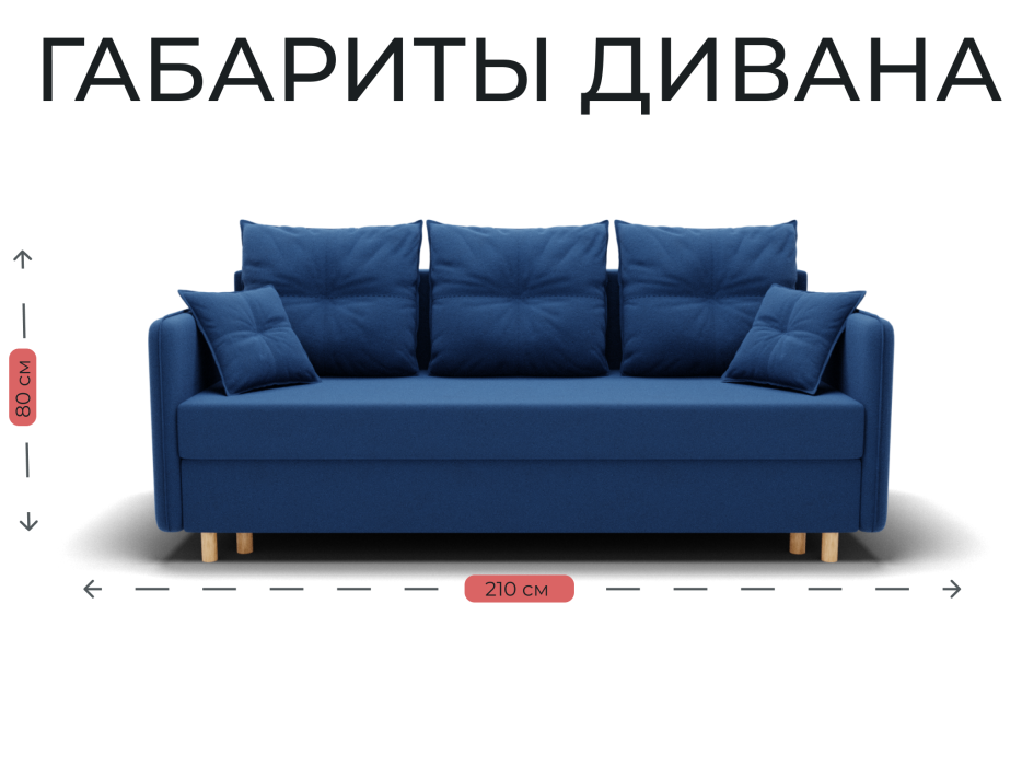 Диваны еврокнижки, Прямой диван Лотос,НПБ,еврокнижка,велюр