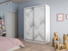 Шкафы-купе 2-х дверные, Шкаф-купе Экспресс 2-х дверный Фотопечать Квадрат Стекла 120х45х220