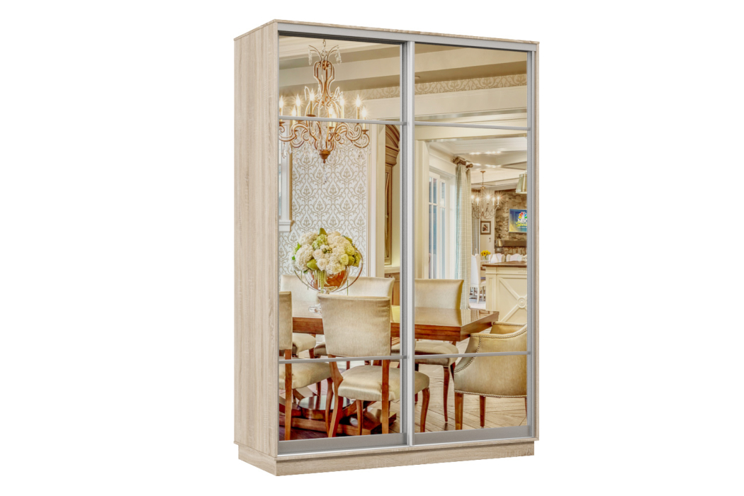 Шкафы-купе, Шкаф-купе Премьер Лайт 04 (11;11) двухдверный