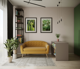 Диван прямой нераскладной Арзамас, велюр