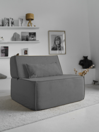 Бескаркасное кресло Клайд,велюр