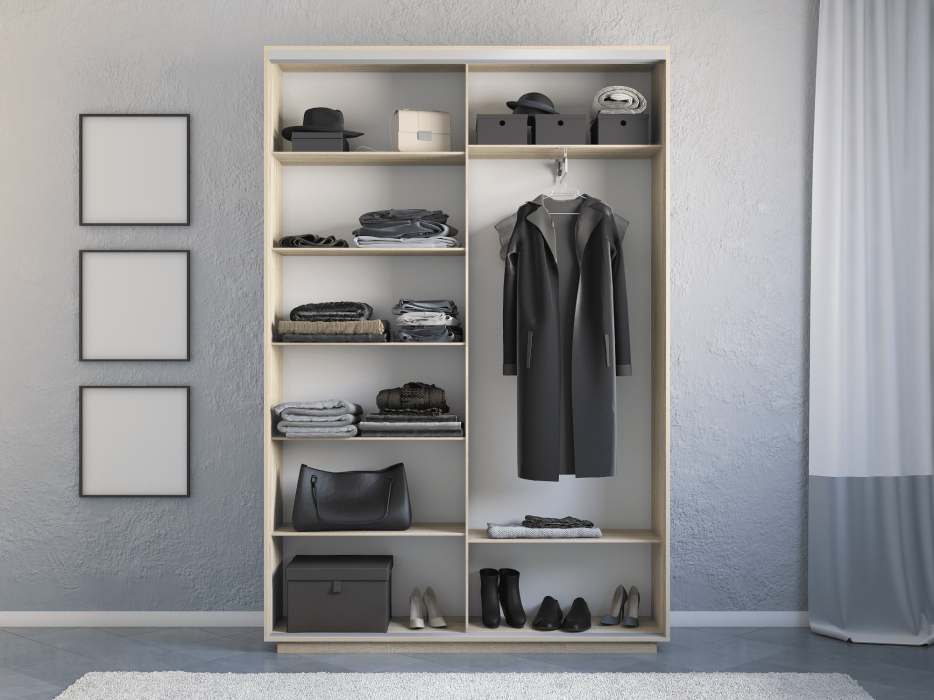 Шкафы-купе 2-х дверные, Шкаф-купе Экспресс 2-х дверный Фотопечать Шелк Стекла 160х45х220