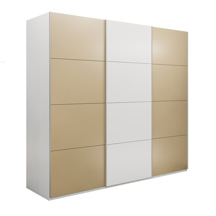 Шкафы-купе 3-х дверные, Шкаф-купе Эста 3-х дверный ДСП/Стекла фисташка/Доводчик 300х66х240