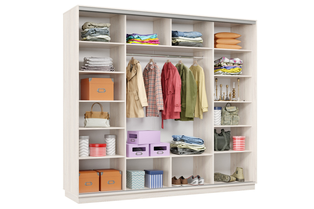 Шкафы-купе 3-х дверные, Шкаф-купе Премьер Лайт 60 (11;11;11) трехдверный