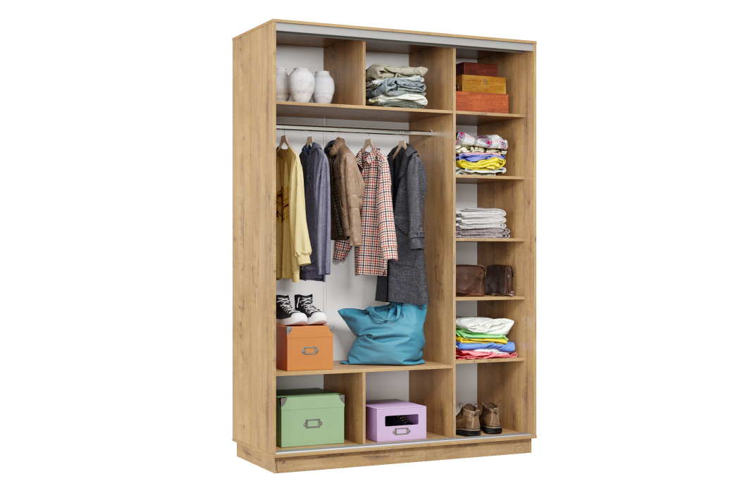 Шкафы-купе 2-х дверные, Шкаф-купе Премьер Лайт 10 П-3159 двухдверный