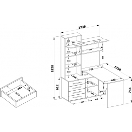 Стол КСТ-14Л левый
