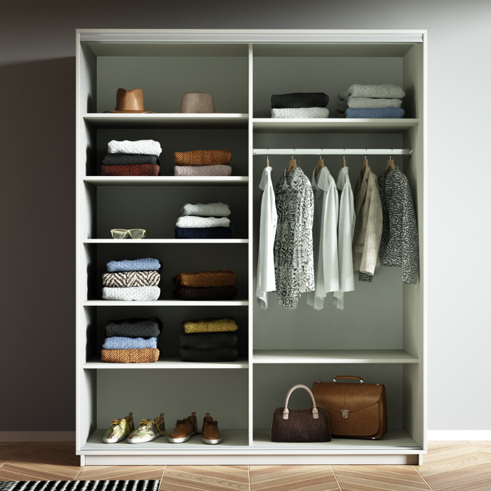 Шкафы-купе 2-х дверные, Шкаф-купе Экспресс 2-х дверный Фотопечать Квадрат Стекла 160х60х220