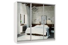 Шкафы-купе 3-х дверные, Шкаф-купе Премьер Лайт 61 (01;01;01) трехдверный