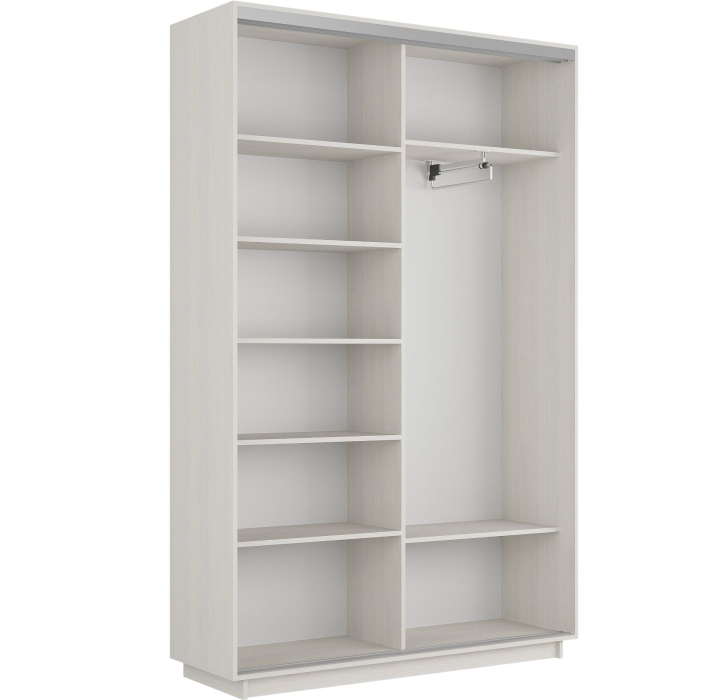 Шкафы-купе 2-х дверные, Шкаф-купе Экспресс Медиум дуо 2200 x 1400 x 450