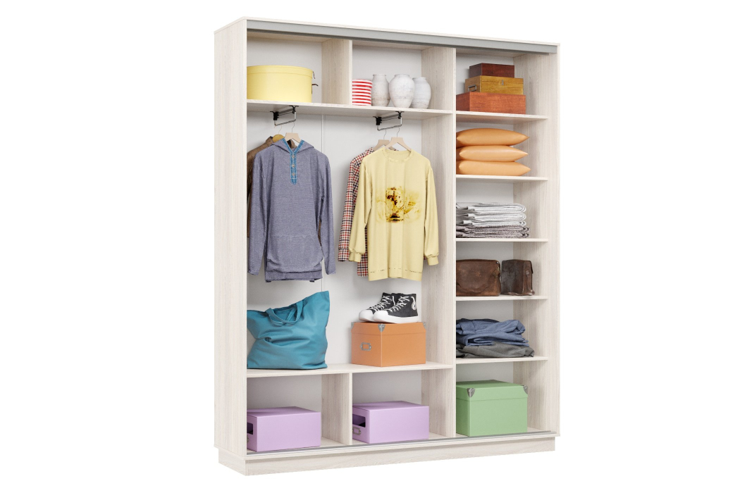 Шкафы-купе 3-х дверные, Шкаф-купе Премьер Лайт 21 (08;11;08) трехдверный