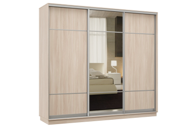 Шкаф-купе Премьер Лайт 56 (08;11;08) трехдверный