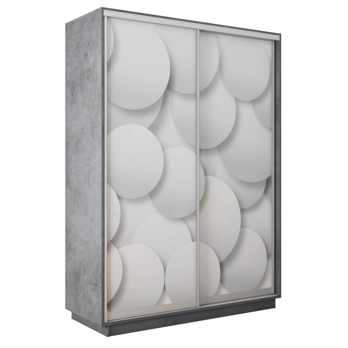 Шкафы-купе 2-х дверные, Шкаф-купе Экспресс 2-х дверный Фотопечать Шары Стекла 120х60х220