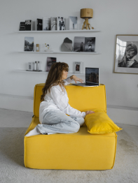 Бескаркасное кресло Клайд,велюр