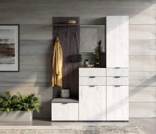 Тумбы, Тумба Шаде ТБ-3412, черный ясень, санторини белый