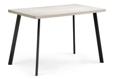 Обеденные столы, Стол деревянный Тринити Лофт 120 25 мм  (матовый черный)