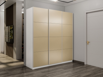 Шкаф-купе Прайм 3-х дверный Стекла фисташка/Доводчики 180х57х230