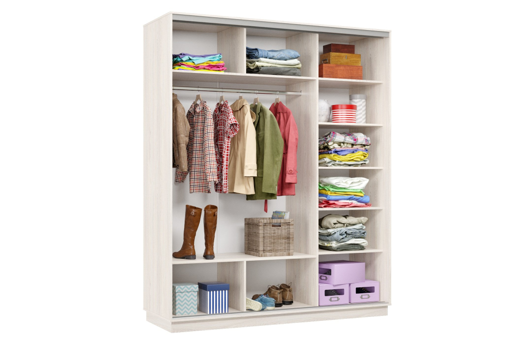 Шкафы-купе 3-х дверные, Шкаф-купе Премьер Лайт 22 (11;11;11) трехдверный