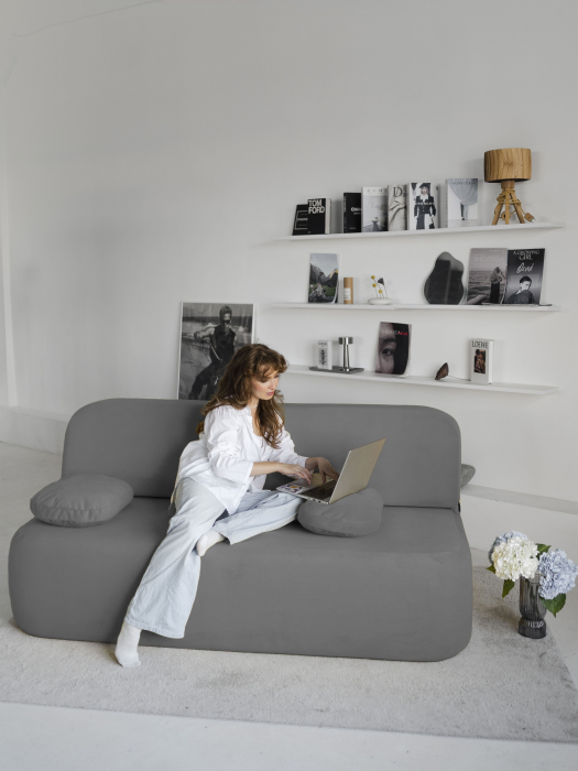 Дизайнерские диваны, Бескаркасный диван Бабл, велюр