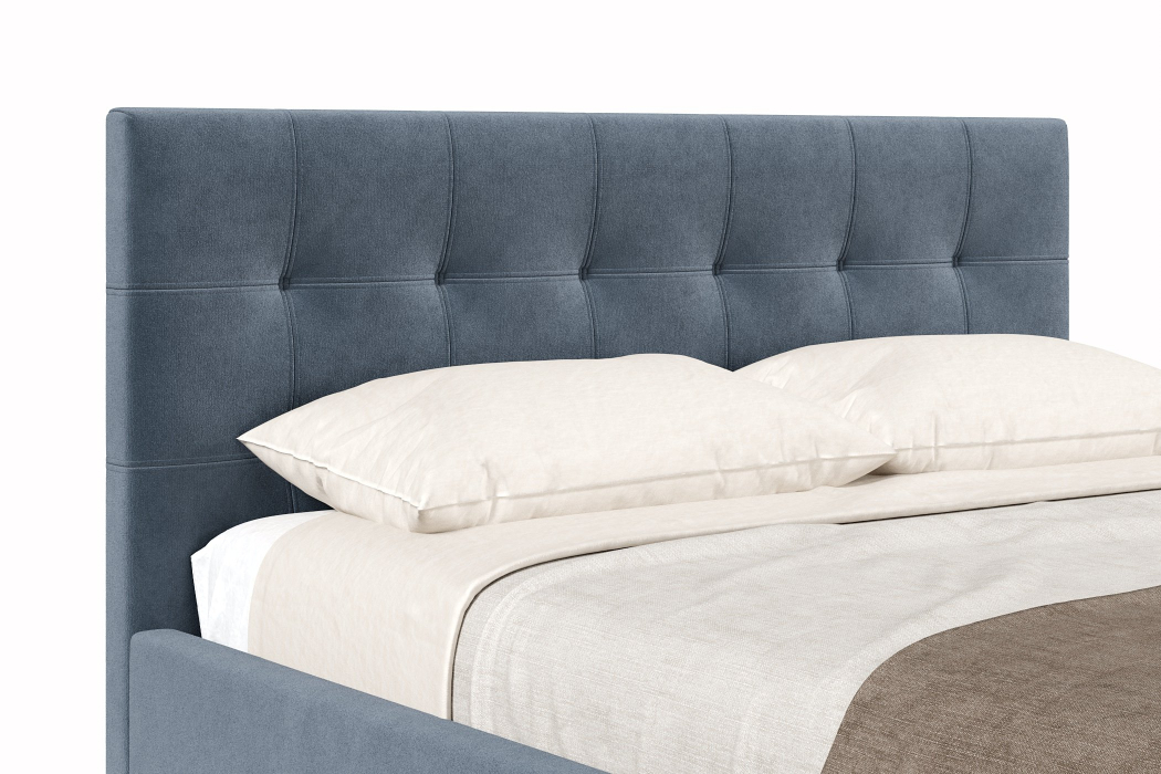 Мягкая кровать, Кровать Турин 1600, велюр