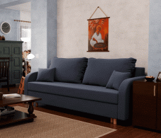 Диваны еврокнижки, Прямой диван Оазис,еврокнижка,велюр