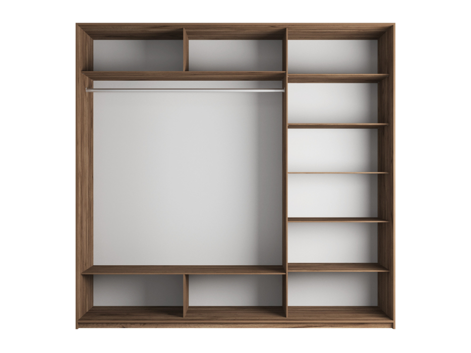 Шкафы-купе 3-х дверные, Шкаф-купе Прайм 3-х дверный Стекла пудра/ДСП/Доводчики 180х57х230