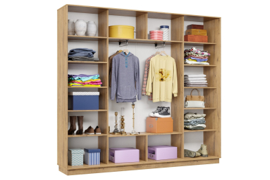 Шкаф-купе Премьер 59 (01ЗГ;01ЗГ;01ЗГ) фасады зеркало графит/трёхдверный/Профиль чёрный муар