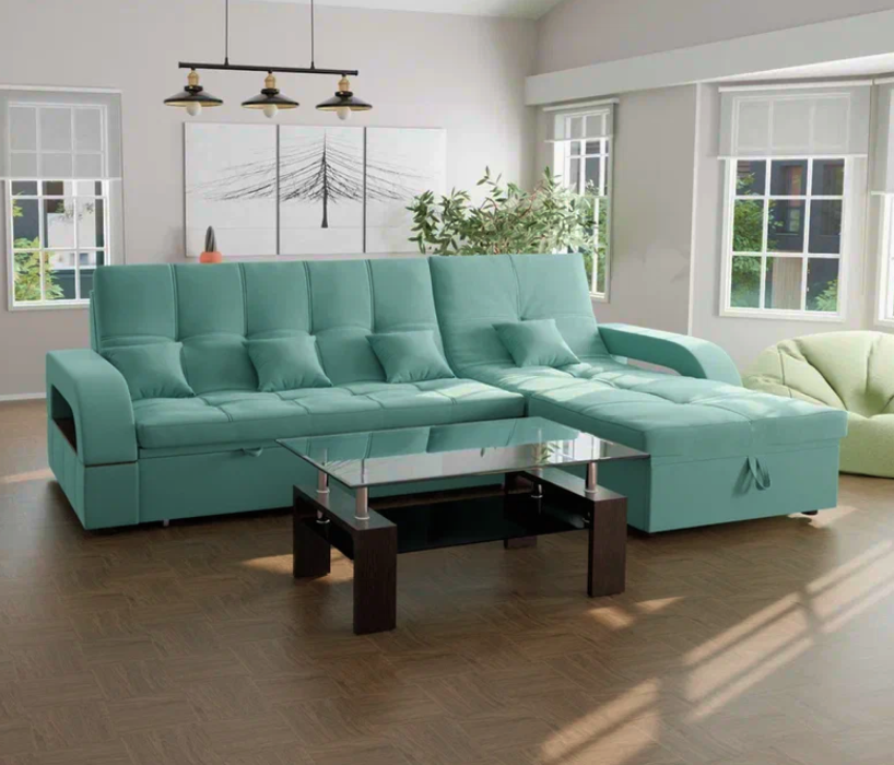 Диваны модульные угловые, Модульный диван Майами-2,микровелюр,антивандальная ткань,венеция