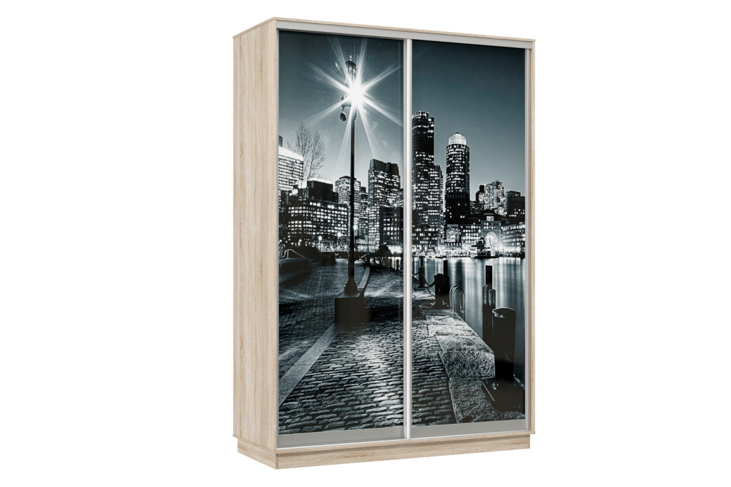 Шкафы-купе, Шкаф-купе Премьер Лайт 04 Ф-1356 двухдверный