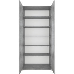 Шкаф распашной Локер 2-х дверный с полками