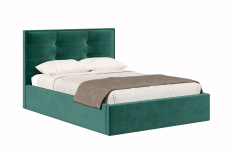 Мягкая кровать, Кровать Римини 1400 с подъёмным механизмом, велюр