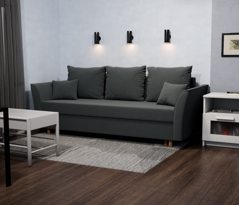 Диваны еврокнижки, Прямой диван Мелодия,еврокнижка,велюр