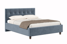Мягкая кровать, Кровать Турин 1600 с подъёмным механизмом,  велюр