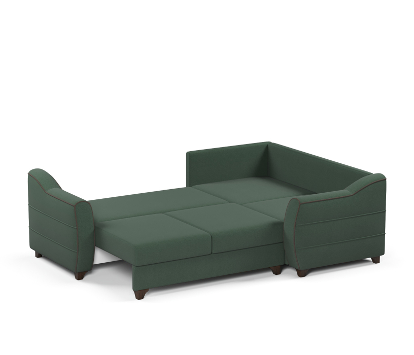 Диваны угловые в гостиную, Диван-кровать угловой Френсис еврокнижка, велюр