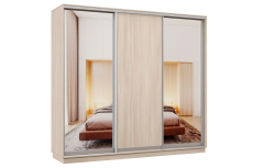 Шкафы-купе 3-х дверные, Шкаф-купе Премьер Лайт 57 (01;02;01) трехдверный