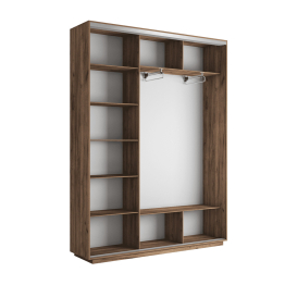 Шкаф-купе Экспресс 3-х дверный Фотопечать Ленты Стекла 240х45х240