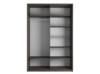 Шкаф Эста дуо Стекло черное 2400 х 2000 х 660