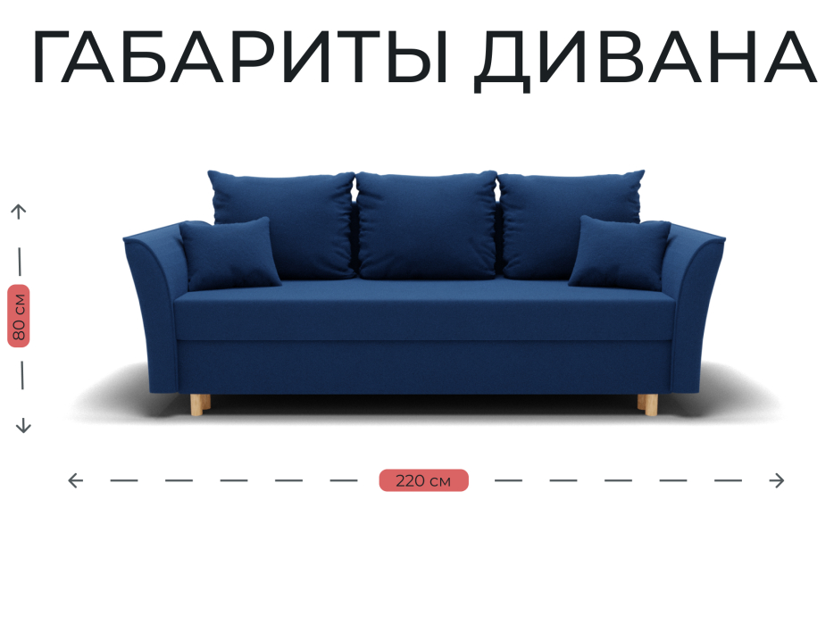 Диваны еврокнижки, Прямой диван Мелодия,НПБ,еврокнижка,велюр