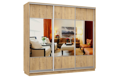 Шкаф-купе Премьер Лайт 59 (05;05;05) трехдверный