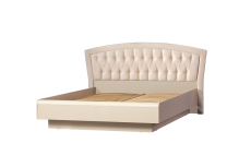 Кровати с мягким изголовьем, Кровать двойная Афины 366, кремовый белый