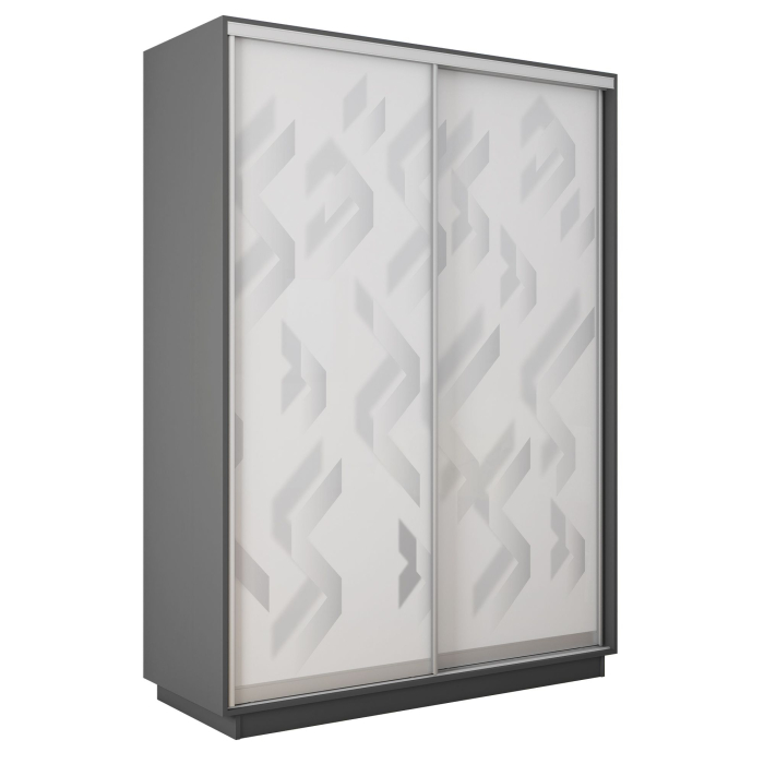 Шкафы-купе 2-х дверные, Шкаф-купе Экспресс 2-х дверный Фотопечать Ленты Стекла 140х60х240