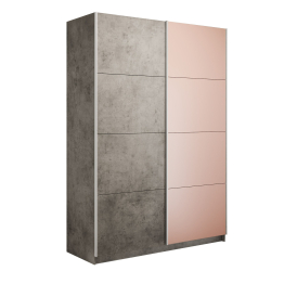 Шкаф-купе Прайм 2-х дверный ДСП/Стекло пудра/Доводчики 120х57х230