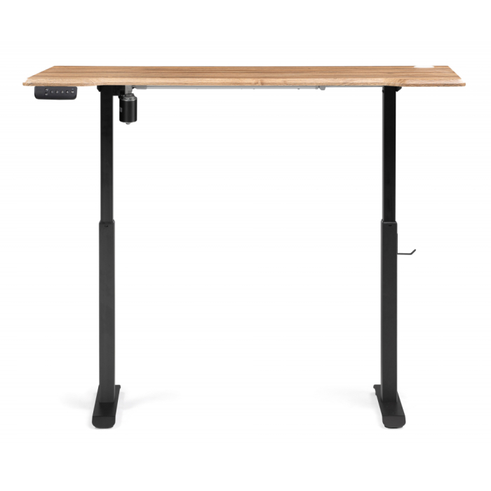 Прямые компьютерные столы, Компьютерный стол Маркос с механизмом подъема 140х80х75, черный