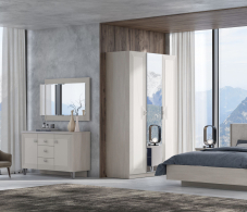 Комоды, Комод Лежер КМ-3103, бодега белая, холст белый