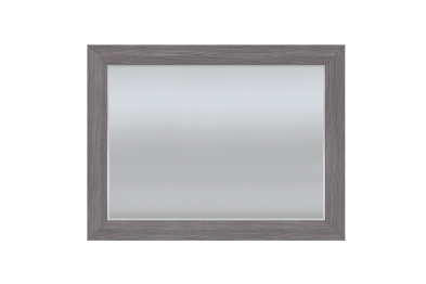 Зеркало над комодом Парма НЕО, лиственница темная, экокожа дила