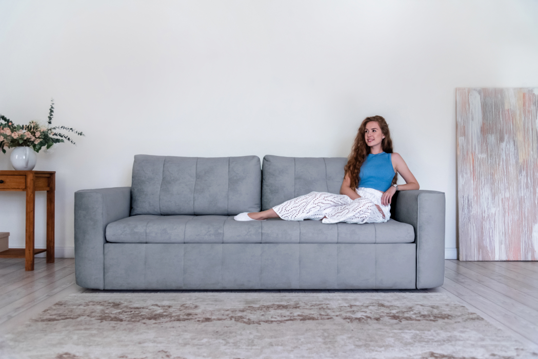 Диваны кровати со спальным местом, Прямой диван Boston, велюр