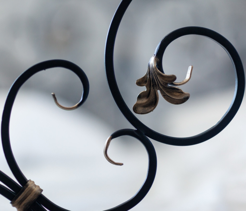 Кованые кровати, Кованая кровать Афина 1.8 с двумя спинками