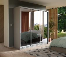 Шкафы-купе, Шкаф-купе Экспресс Экспенс трио 2400 x 2100 x 600